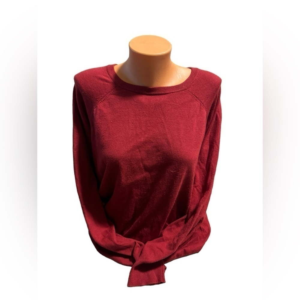 Torrid Women's Plus Size 2X Cranberry Red Pullover Sweater Round Neck Holiday